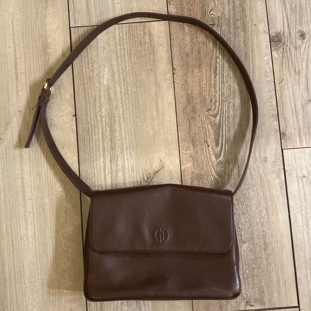 Like New Giani Bernini Leather Bag Brown Satchel